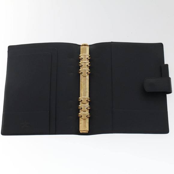 LOUIS VUITTON Epi Agenda GM Day Planner Cover Black R20062 LV Auth 48805 - Picture 7 of 16